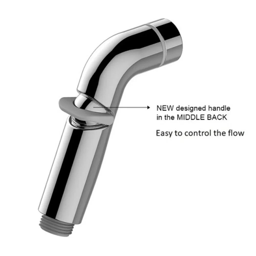 Chrome Handheld Bidet Sprayer For Toilet Hand Bidet Faucet For Bathroom Adjustable Hand Sprayer Shower Head Self Cleaning