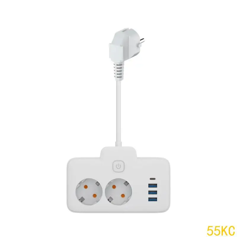 

55KC Two Outlet Power Outlets With USB Ports For Fast Charging Compatible Devices Like Phones Tablets Multiple Protections