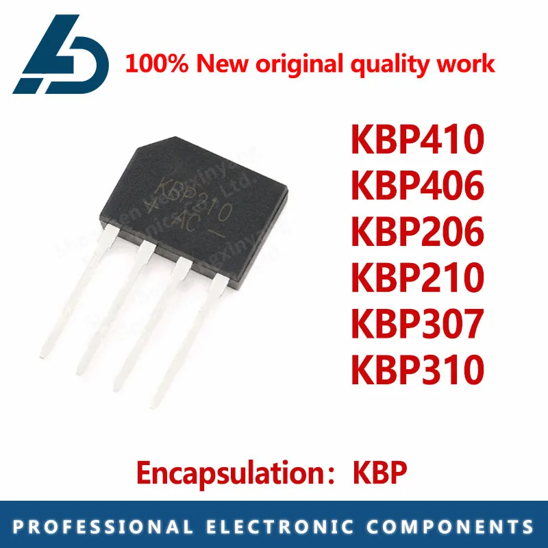 10PCS Rectifier bridge 2A package KBP KBP410 KBP406 KBP206 KBP210 KBP307 KBP310