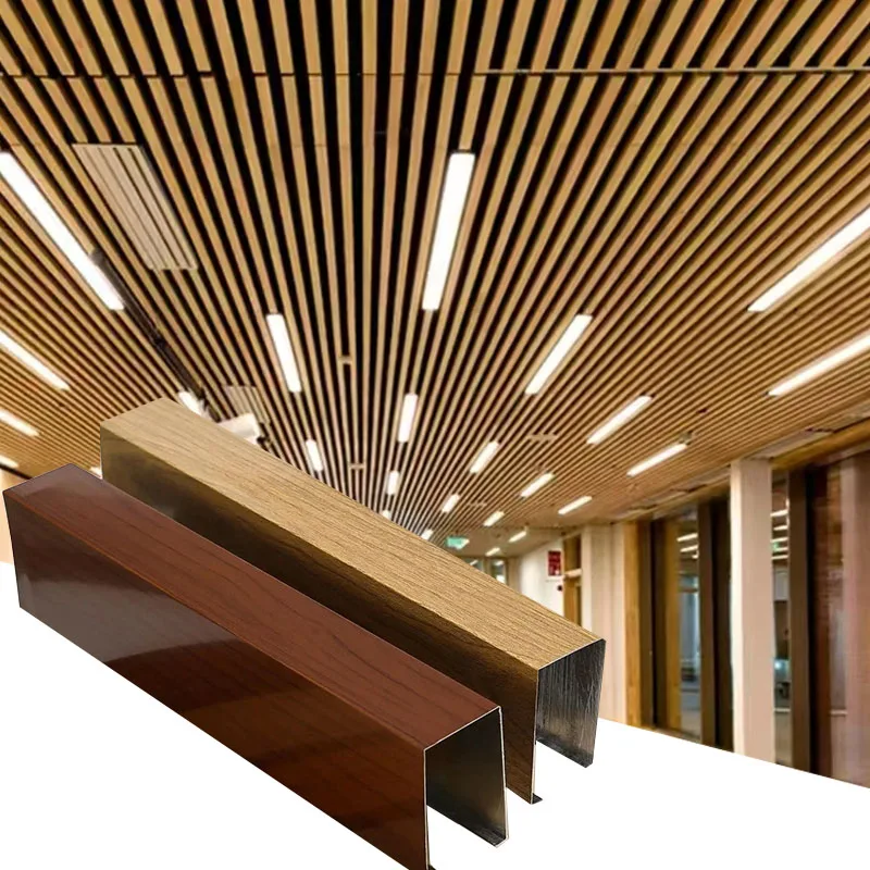 30*30*1.5mm Aluminum Square Tube Ceiling, Commercial Space Shopping Mall Ceiling Decoration, A Variety of Styles Are Available