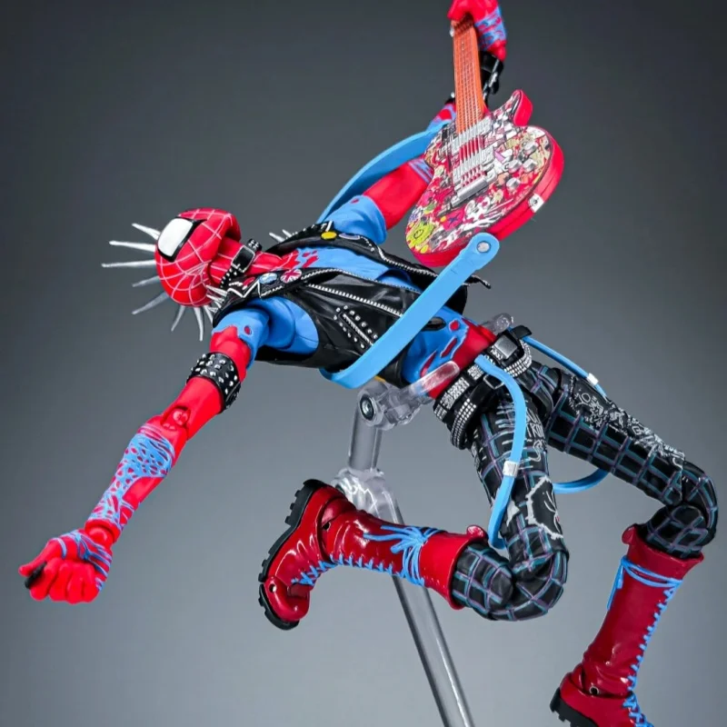 Juguete de Acción Original de Spider-Man: Spider-Punk Hobie Brown, Modelo Articulado, Regalos de Cumpleaños