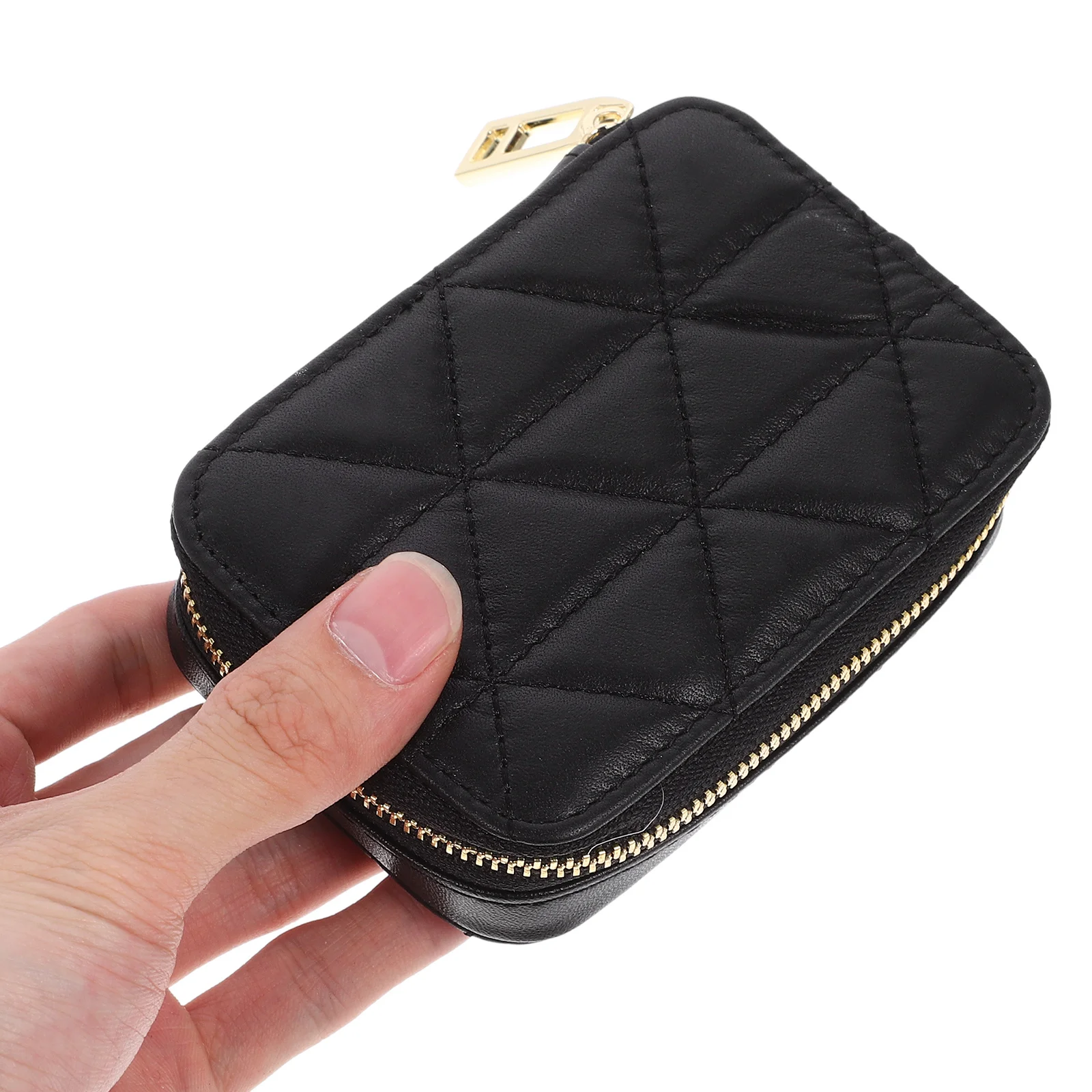 

1Pcs Makeup Pouch with Mirror Stylish Lipstick Holder for Women Girls Gift Portable Small Pouch for Travel Daily Use