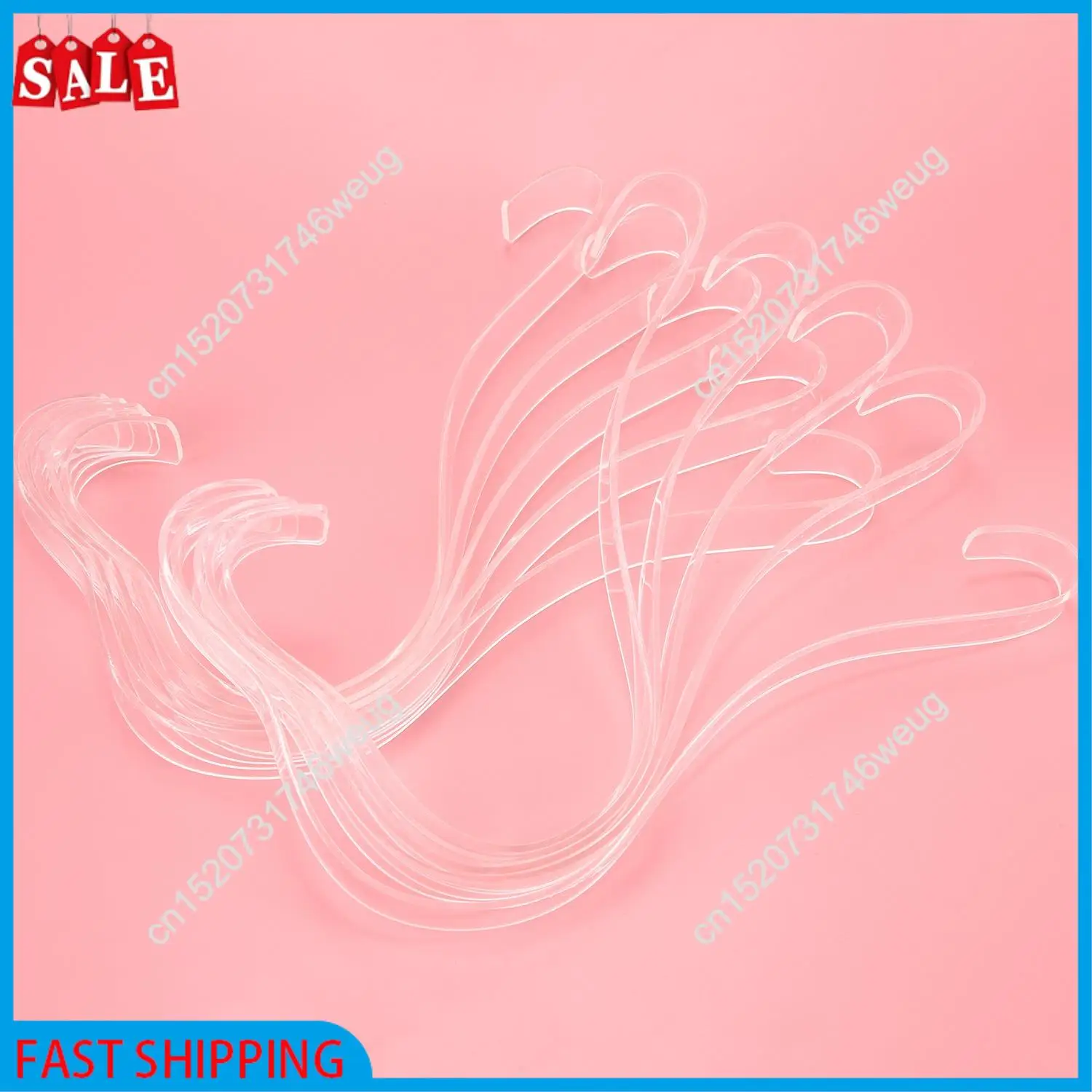 

XFDZ-10Pcs Fashion Clear Elastic Plastic Women's Sandals Show Holder Shoe Display Stand Rack