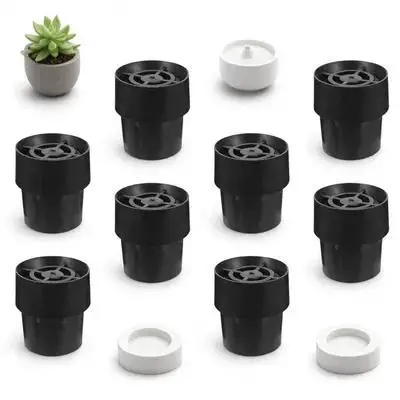 

8pcs Latex Chair Feet Covers Black Table Trampoline Leg Protectors Trampoline Pole Covers Non-Slip Floor Mats