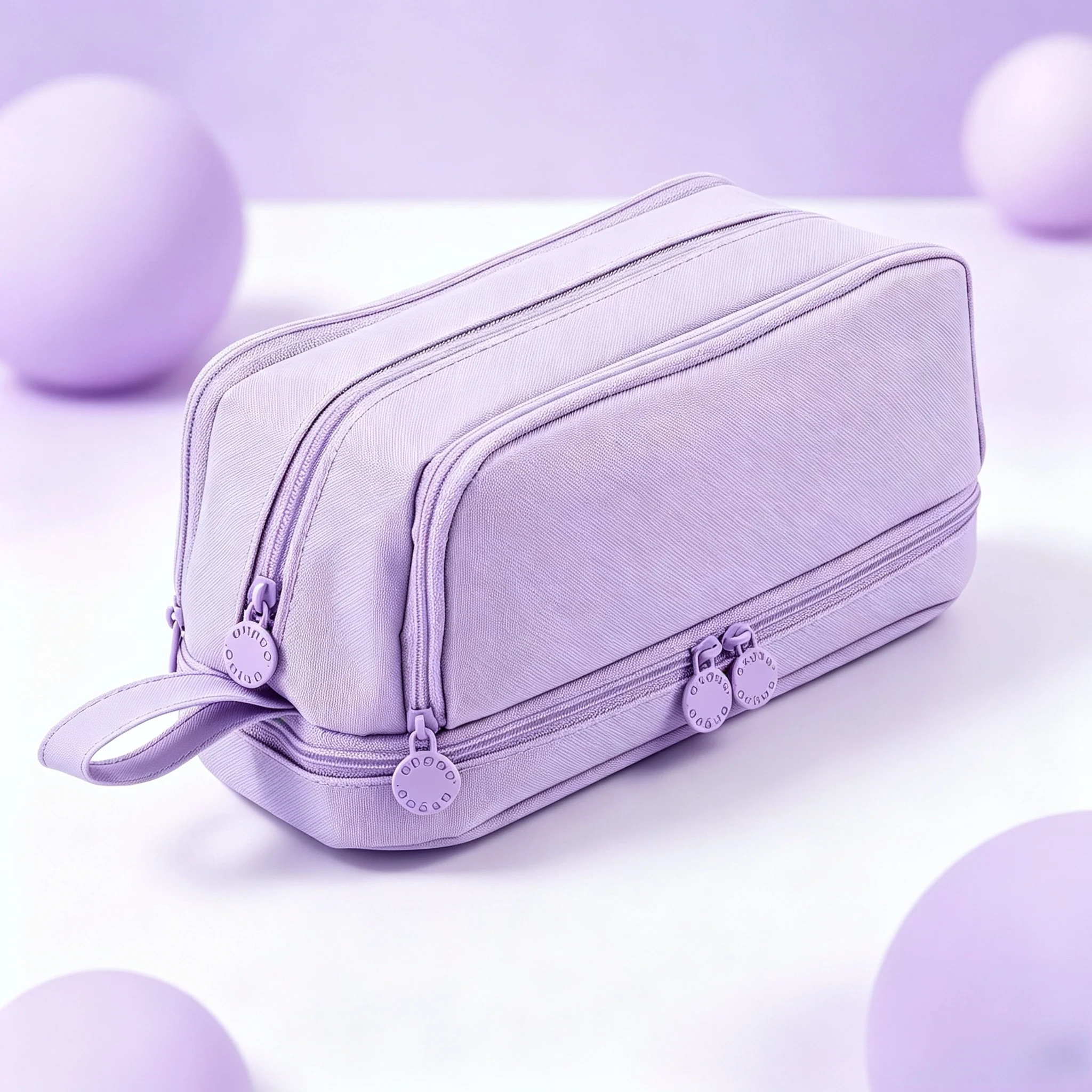 Large-Capacity Portable Pencil Case Minimalist Multi-Compartment Pencil Case Stationery Organizer Desktop Storage Pouch