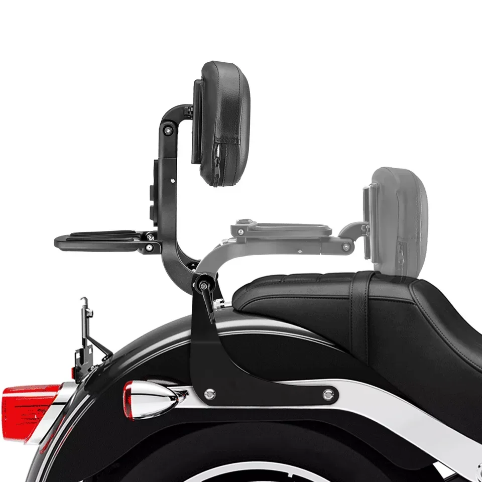 Adjustable Backrest Sissy Bar Sissybar Backrest Back Rest for Harley Low Rider FXLR Sport Glide 2018-2024