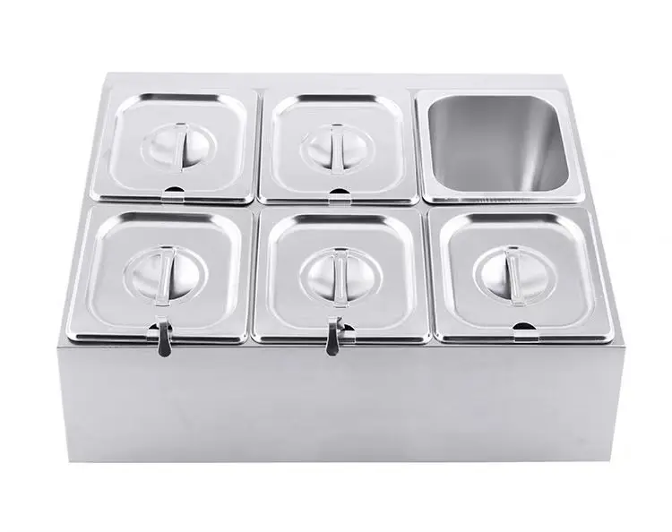 Stainless steel condiment box Ingredients box Small material box support customization