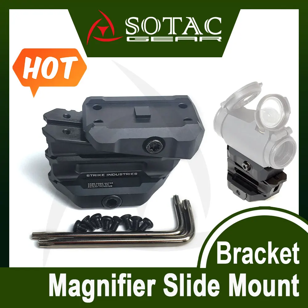 

Outdoor SI Variable Optic Mount Aluminum Adapter Fit AP 1X22mm Red Dot Sight 1/3 co-witness to a maximum of 1.93 Riser Mounts