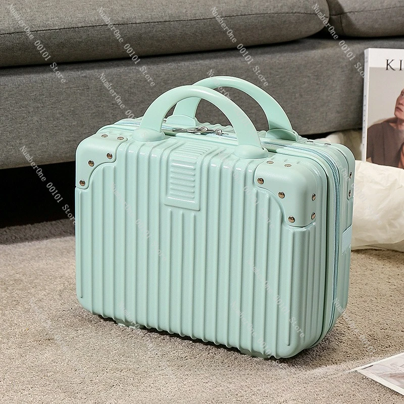 

Hand Suitcase 14 Inch Cosmetic Case Holiday Souvenir Small Mini Travel Password Box