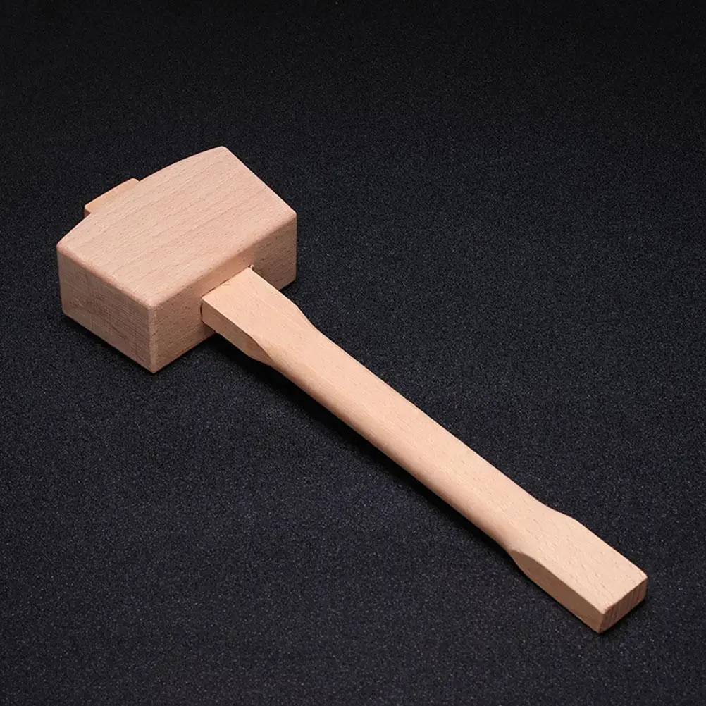 Useful Wood Hammer Woodworking Mallet Practical DIY Hand Tool Leather Carving Accessory