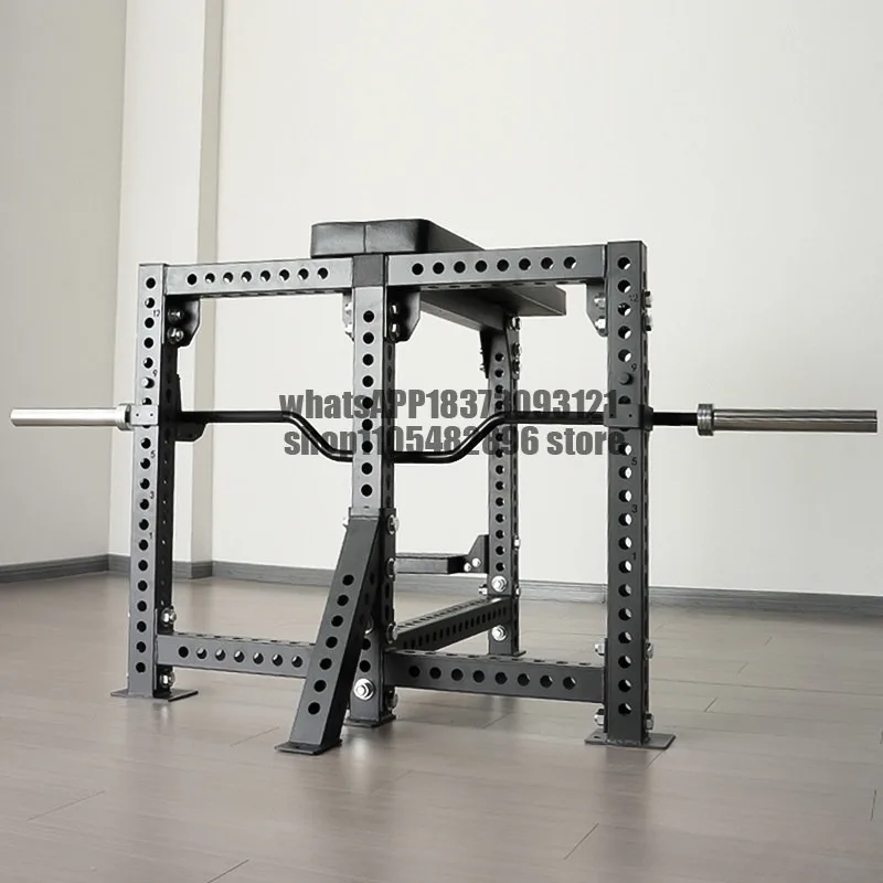 Rowing stool training equipment, gym deadlift back high pull barbell bar lean back training equipment