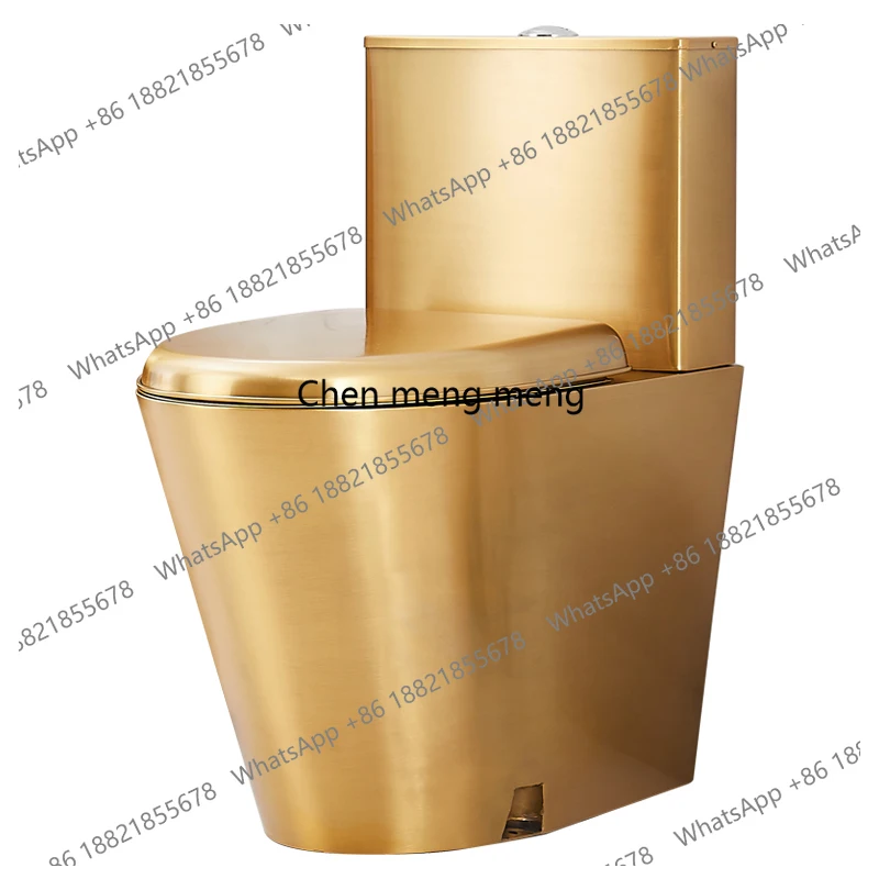 

Золотой унитаз из нержавеющей стали 304, унитаз, устойчивый к запахам, индивидуальный креативный унитаз