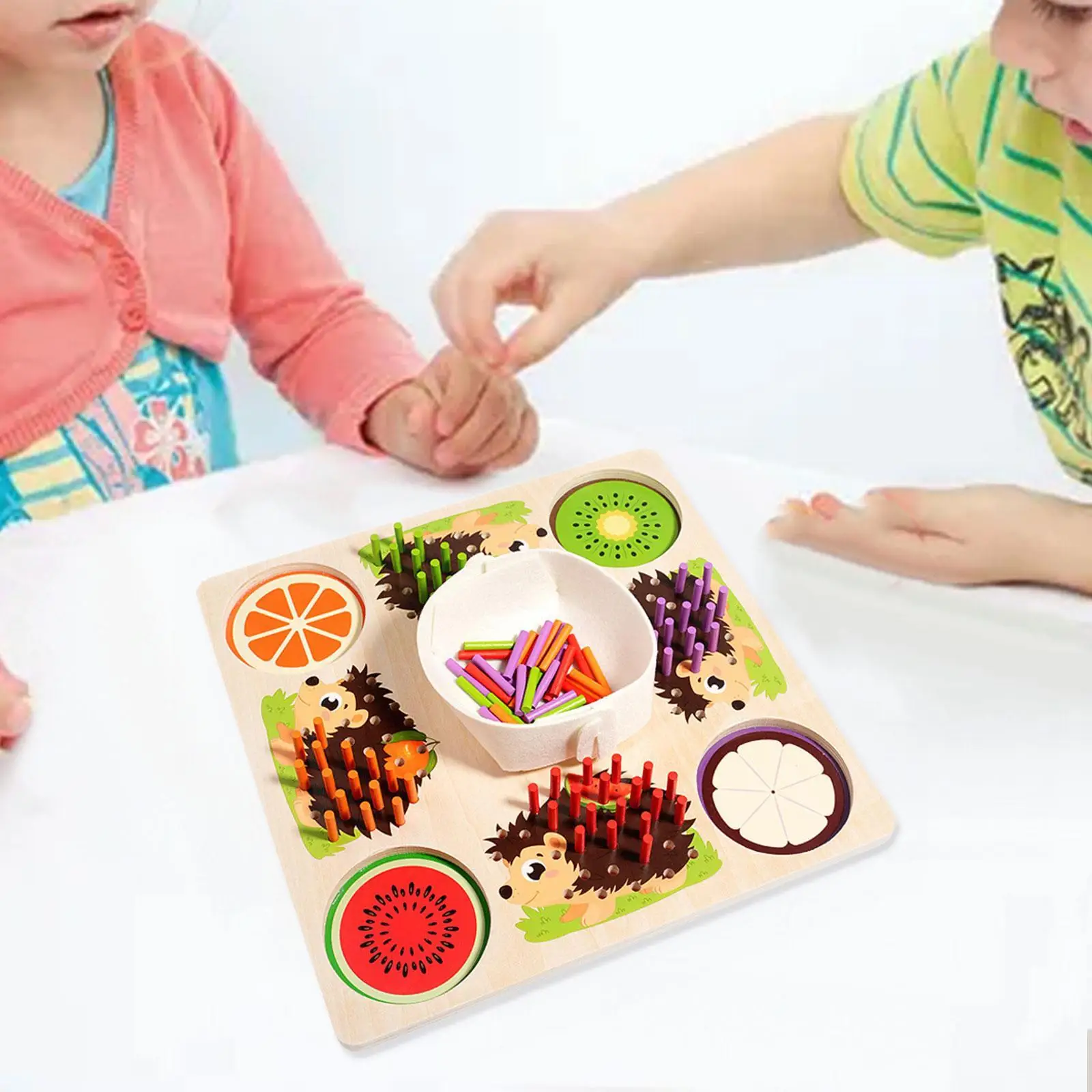 การเรียงลําดับสีของเล่นที่มีสีสัน Sticks สีเกมจับคู่พัฒนาการคณิตศาสตร์ของเล่นเพื่อการศึกษา Sensory ของเล่นสําหรับเด็กของขวัญเด็ก