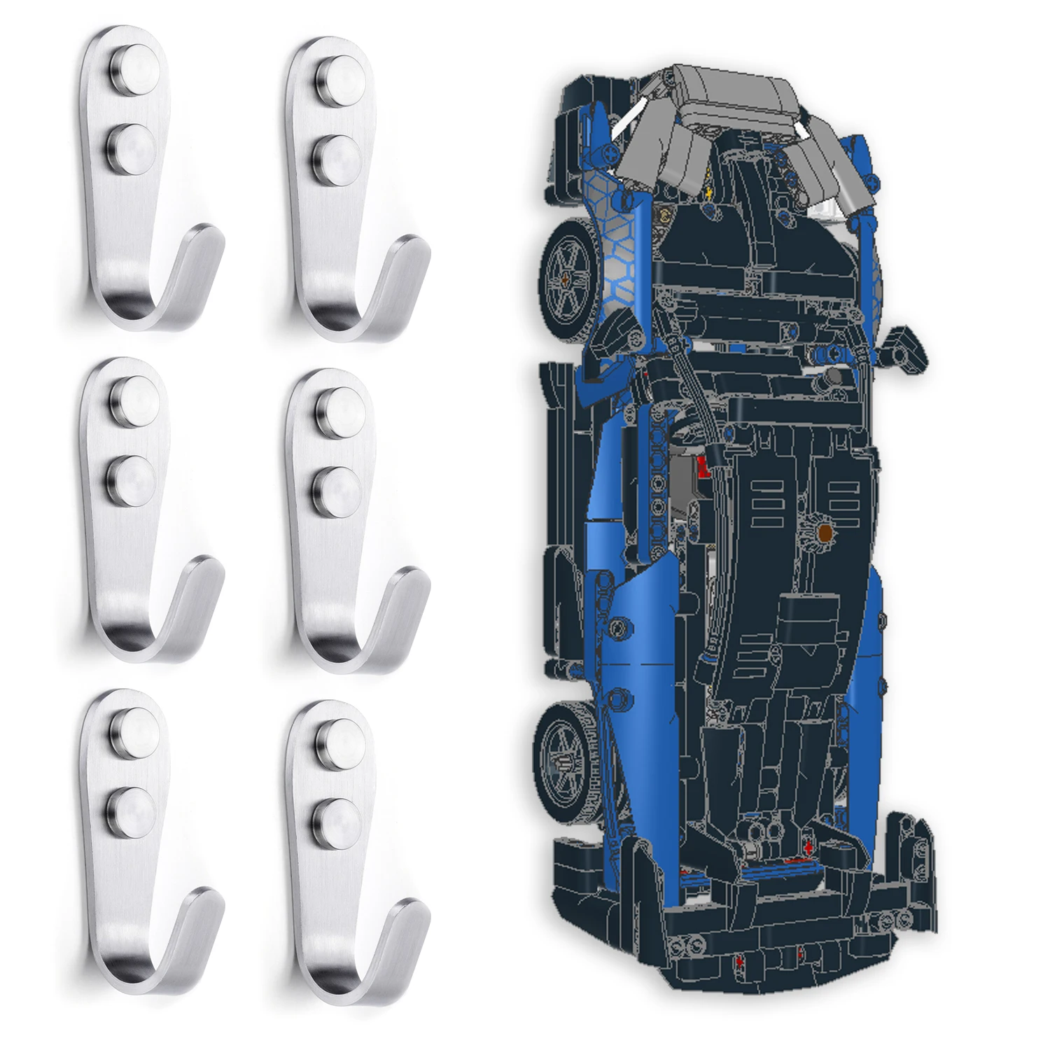 

for LEGO Technology Mechanical Group 42123 Seine GTR Racing Block Toy Wall Hanging Hook (42123 Wall Hanging Hook)