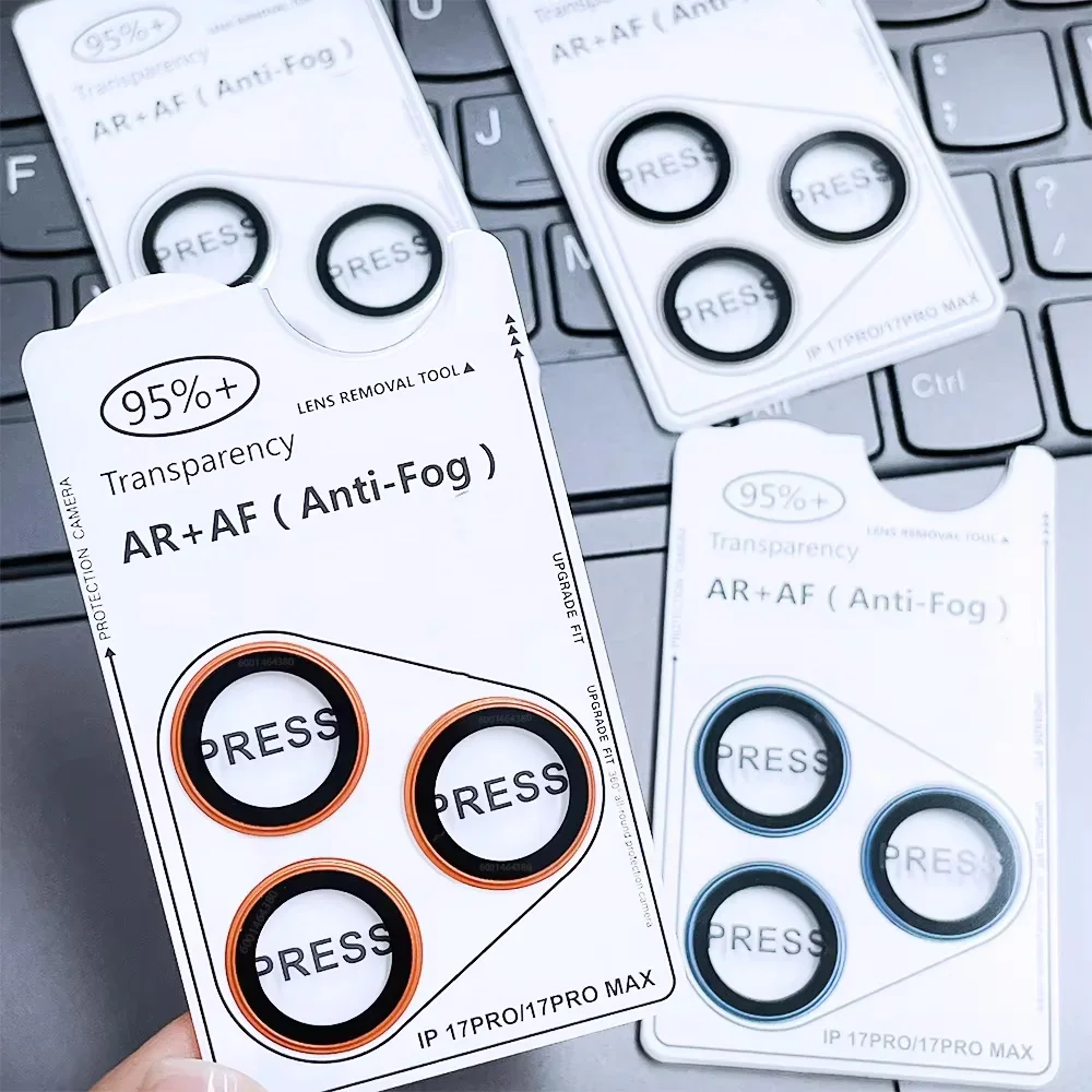 1-3 個 AR + AF (防曇) 公式カメラレンズ金属リング強化ガラスプロテクターカバー IPhone 17Air Pro Max アンチスクラッチキャップ用
