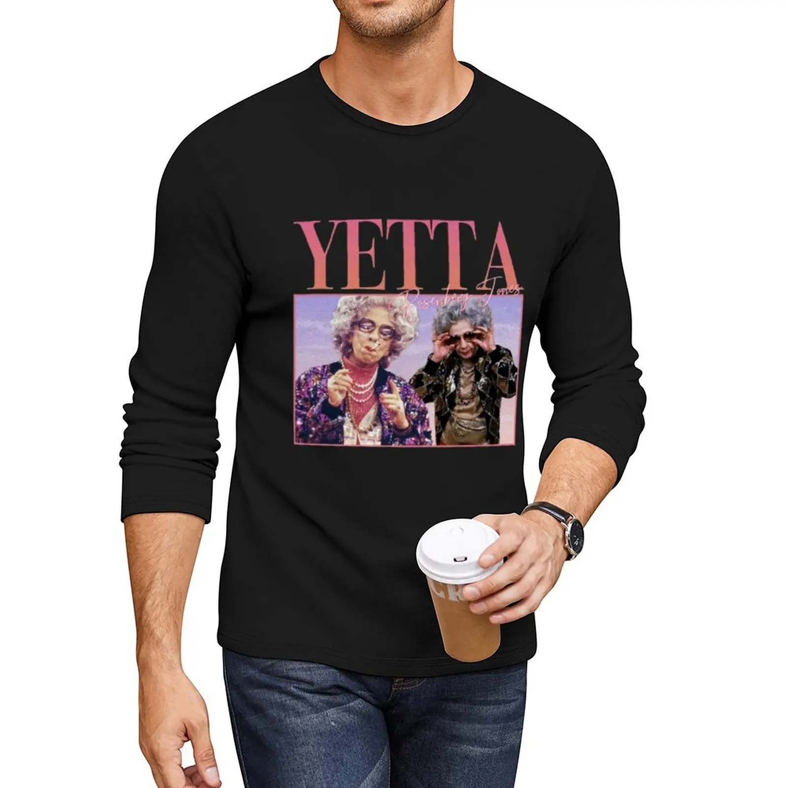 

90's Retro style Yetta Rosenberg Jones Long T-Shirt plain t-shirt custom t shirts sweat shirts t shirt man Men's clothing
