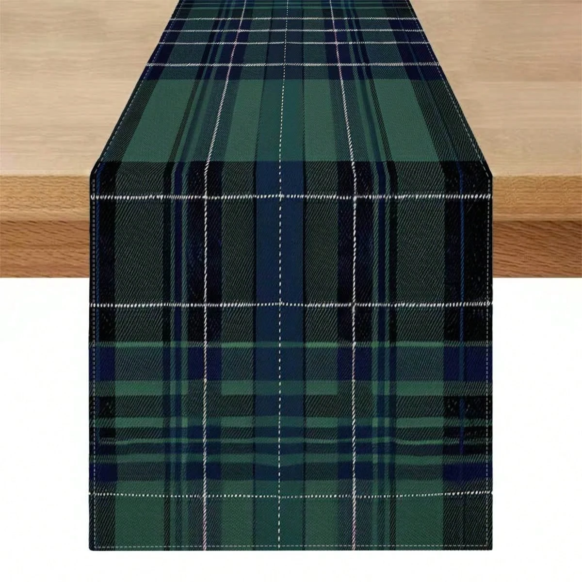 Classic Plaid Table Runner Polyester Rectangular Table Decoration for Home Party Restaurant