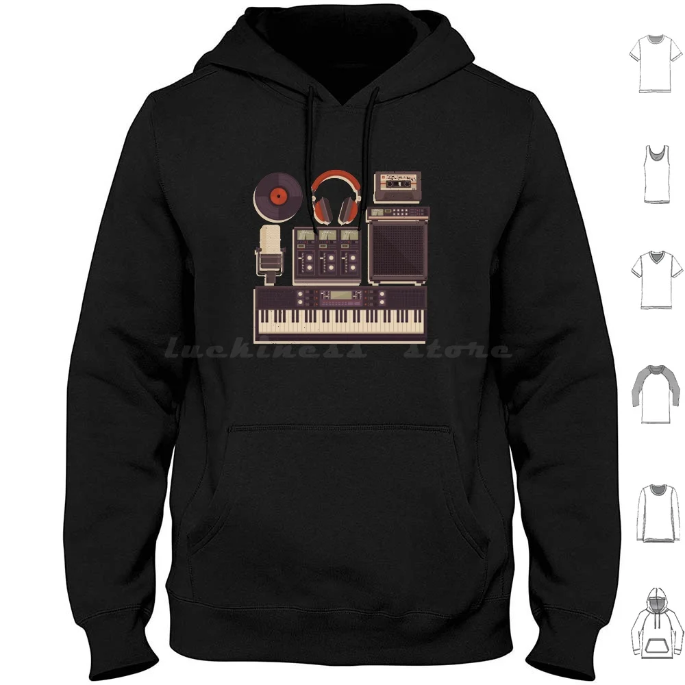 Recording Studio Instruments &Amp ; Technology Hoodie cotton Long Sleeve Sound Engineer Engineering Engineer Sound Engineer