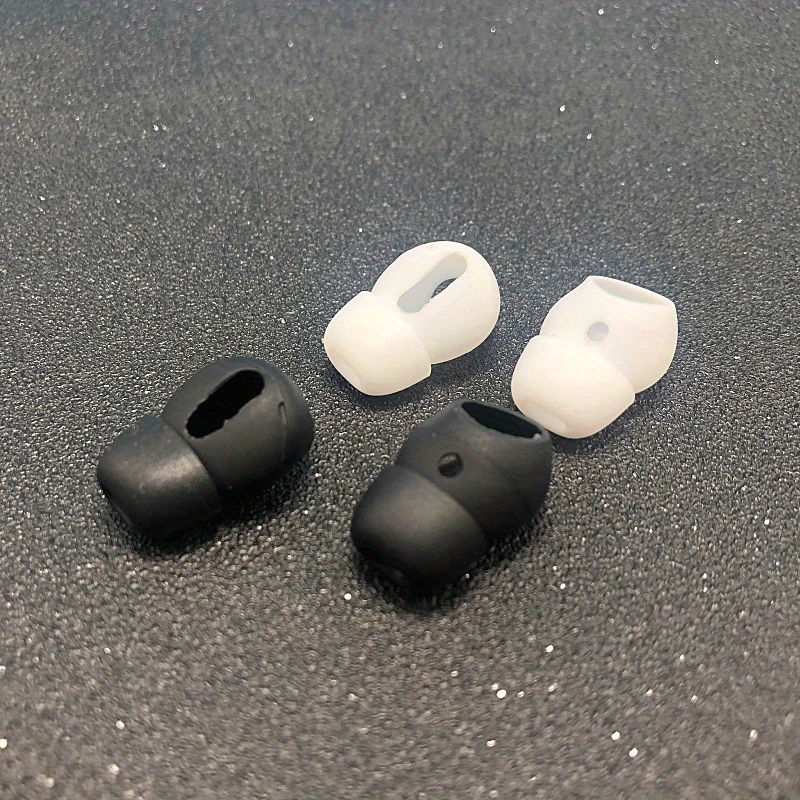 أغطية سماعات أذن من السيليكون لأجهزة AirPods 1/2 سماعات بلوتوث لاسلكية - زوجان من وسادات الأذن وأطراف الأذن، تناسب سماعات أذن iPhone Bluetooth