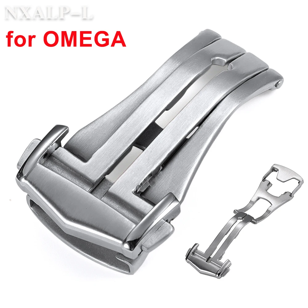 Stainless Steel Watch Buckle for Omega Seamaster Speedmaster Watch Band Deployment Clasp Butterfly Button Accessories 18mm 20mm
