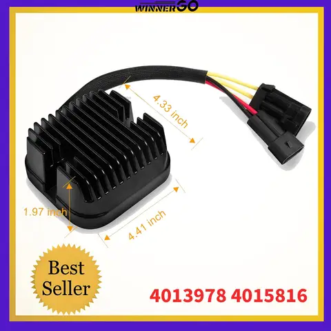 पोलारिस रेंजर 900 2013-15 XP/क्रू 900 2016 RZR 1000 XP टर्बो/RZR 4 1000 मोटरसाइकिल के लिए ATV UTV वोल्टेज रेगुलेटर रेक्टिफायर 10 best sales आरजेडआर प्रो एक्सपी - №10