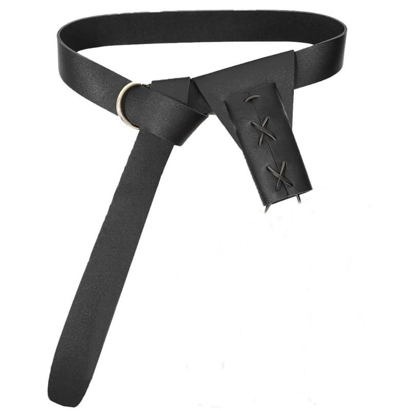 39BD 르네상스 액세서리 푸 벨트 검 개구리 물약 병 홀더 스커트 하이킹 세트 할로윈 중세 축제 의상