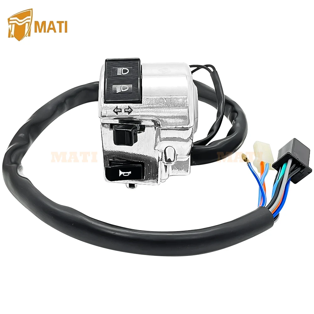 MATI-Interruptor de controle esquerdo Turn Signal, Farol de buzina para Honda Shadow ACE 750 VT750C VT750CD 1998-2003 35020-MBA-000, Brand New