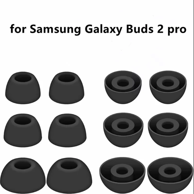 3 Pairs Ear Tips Earplugs for Galaxy Buds 2 Pro, Replacement Earbuds Ear Caps Gels for Samsung Galaxy Buds 2 Pro 2022 R510