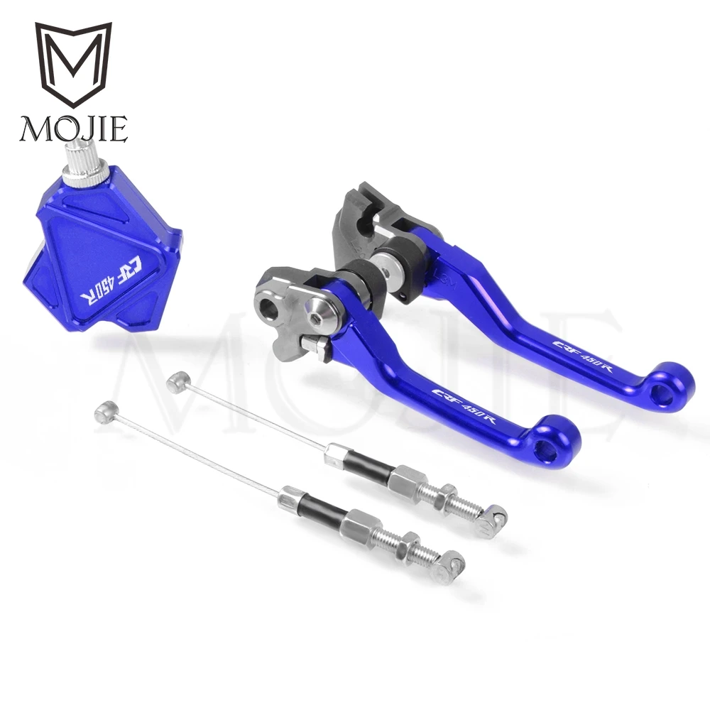 Motocross For Honda CRF450R CRF 450R 450 R CNC Moto Pivot Brake Stunt Clutch Lever Easy Pull Cable System Accessories CRF 450 R