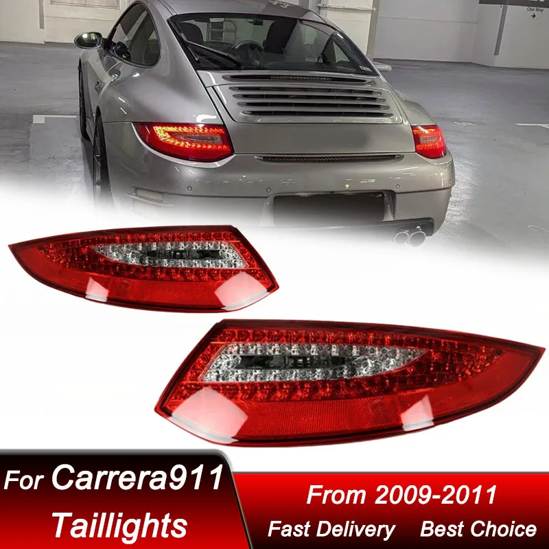 

Поп-автомобильные задние фонари для Porsche Carrera 911 997.2 2009-2011, светодиодный динамический указатель поворота, задний фонарь в сборе 99763141104 9976314