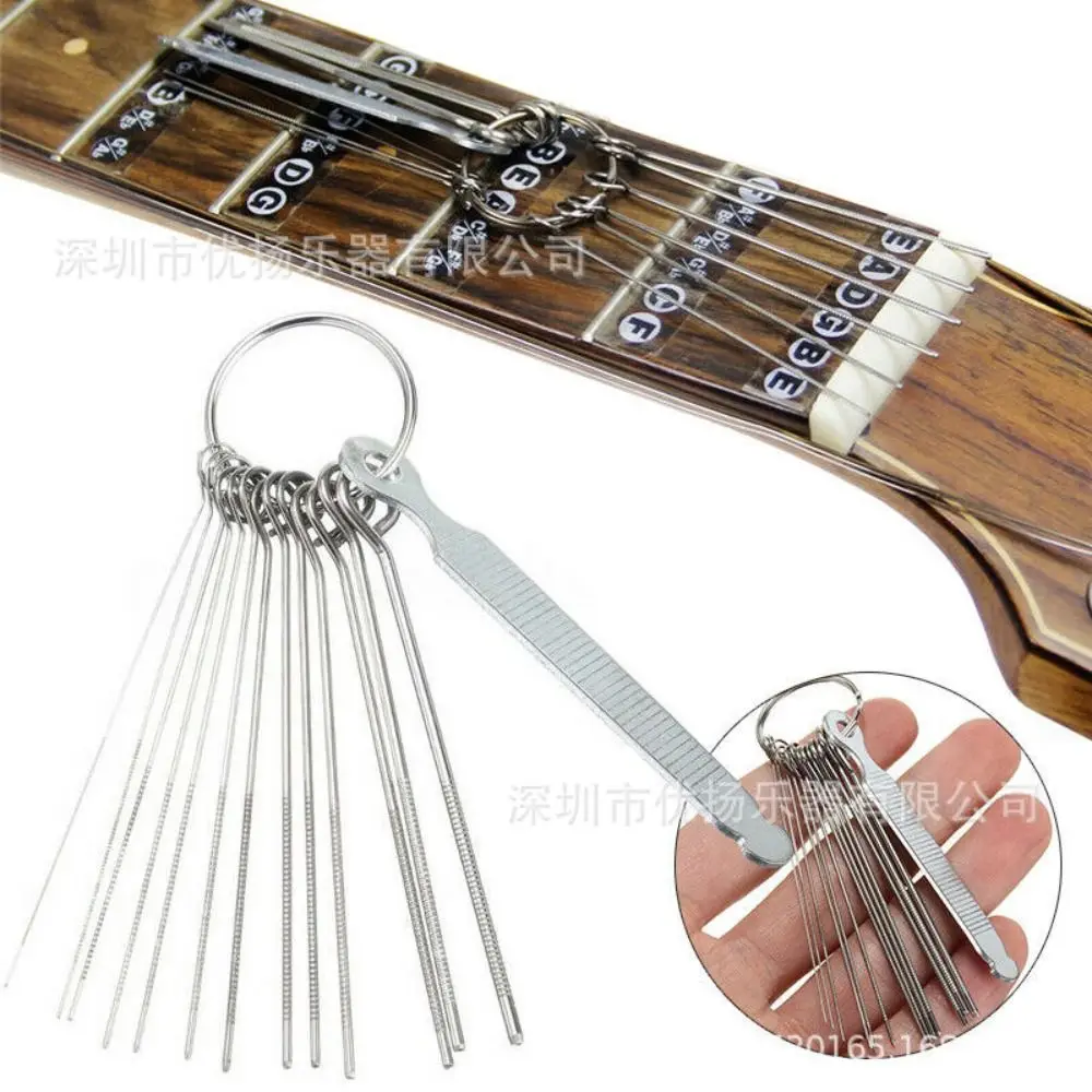 1 Set Professional Guitar Nut Slotting File Kit DIY Slot Filing Set Stringed Instruments Guitar Accessories Guitar Repair Tools