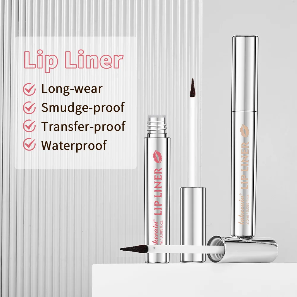 Waterproof Lip Liner Peel Off Tattoo Lipgloss Waterproof Long Lasting Matte Lip Tint Brown Contour Tear-off Lips Stain Cosmetics
