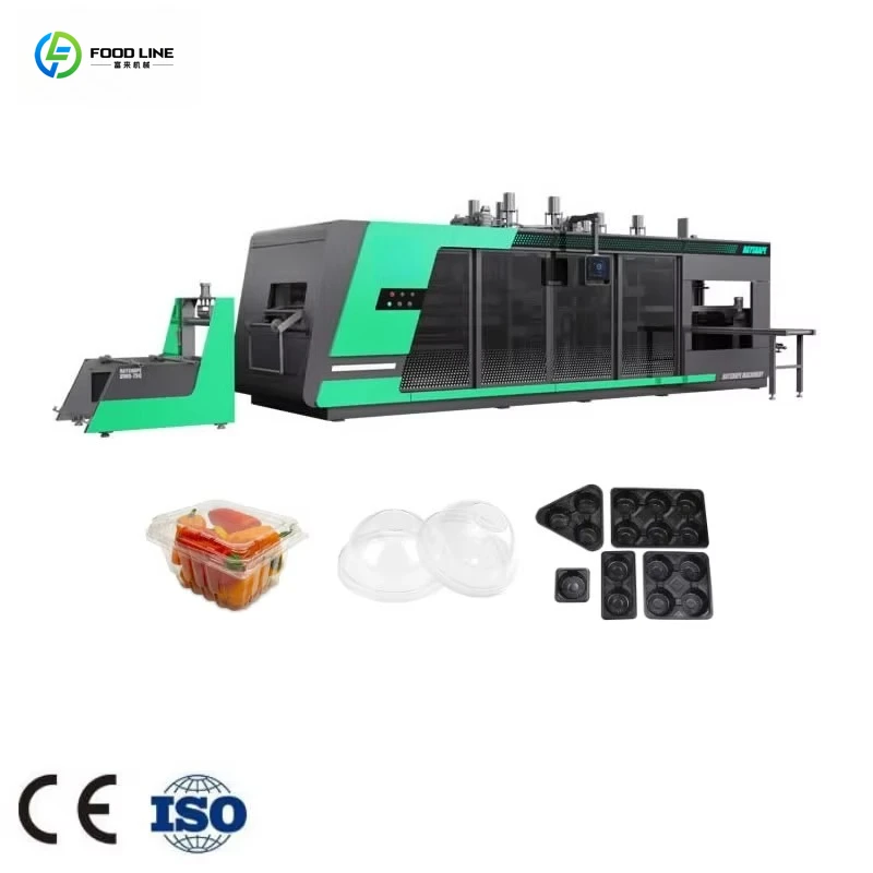 Multi-Station Fruit Box Making Machine Automatic PET Tray Thermoforming Machine for Plastic Fruit Box Customized Industrial