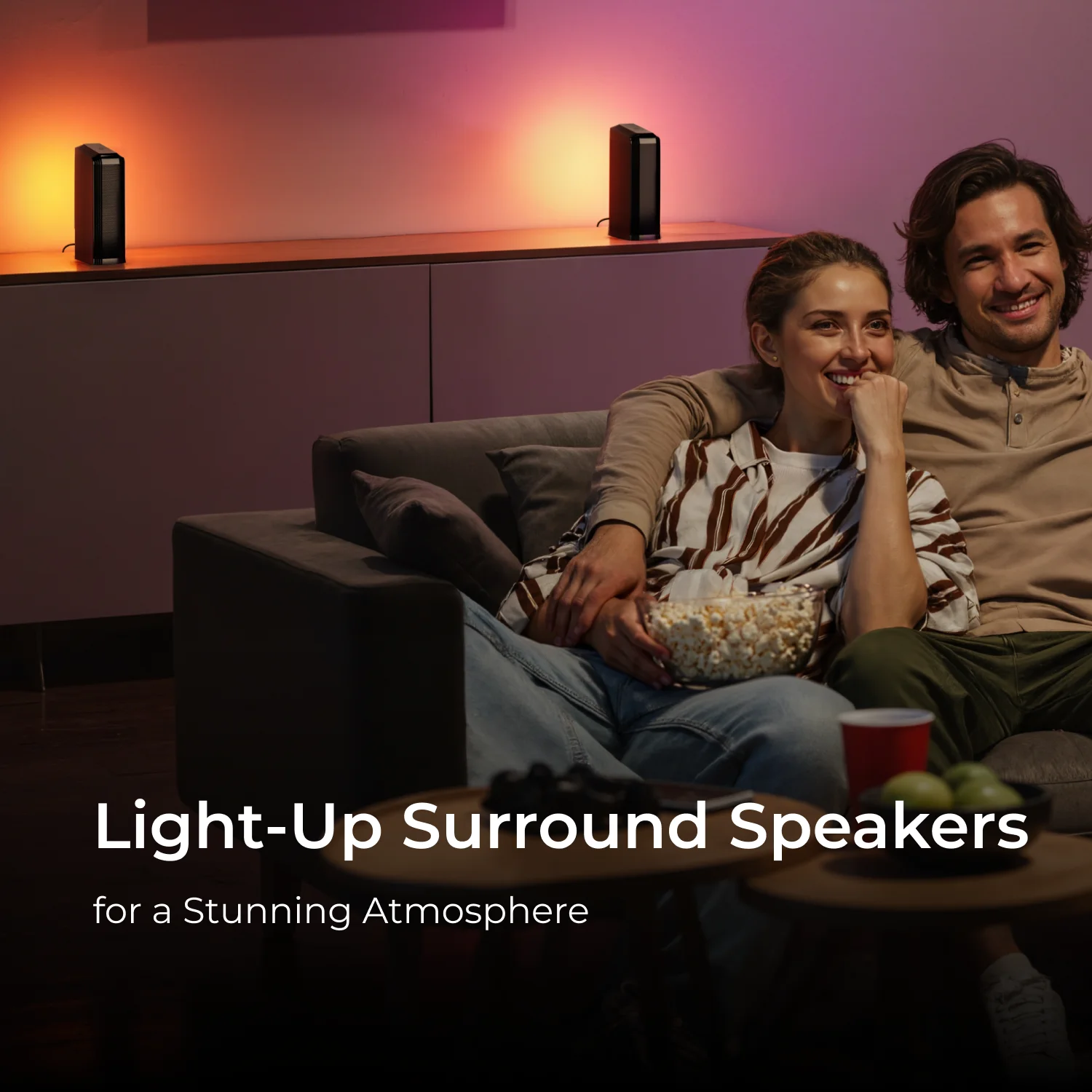 Съемная звуковая панель ULTIMEA Apollo S90 9,1 канала Dolby Atmos с RGB-подсветкой, управлением через приложение, системой объемного звучания домашнего кинотеатра для телевизора