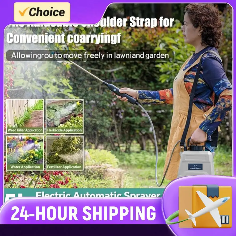 

5L Shoulder Pesticide Sprayer Automatic Sprayer Bottle USB Rechargeable Garden Water Sprayer 3 Modes for Lawn Watering