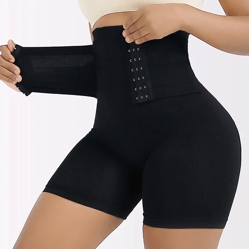 Kadın Firma Karın Kontrol Kanca ile Popo Kaldırıcı Shapewear Külot Yüksek Bel Eğitmen Vücut Şekillendirici Şort Kadın Zayıflama fajas