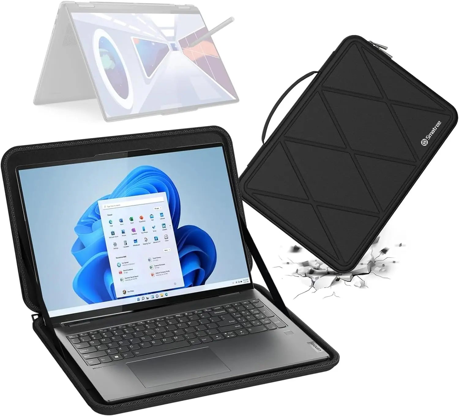 eva dificil para lenovo ioga 7i em e ioga gen escudo protetor acessorio para laptop 16 polegadas case 01