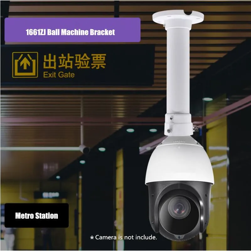 Ball Machine Telescopic Support Aluminum Alloy High Speed Dome PTZ Camera Ceiling Mount Bracket Vertical Lifting Extension Rod