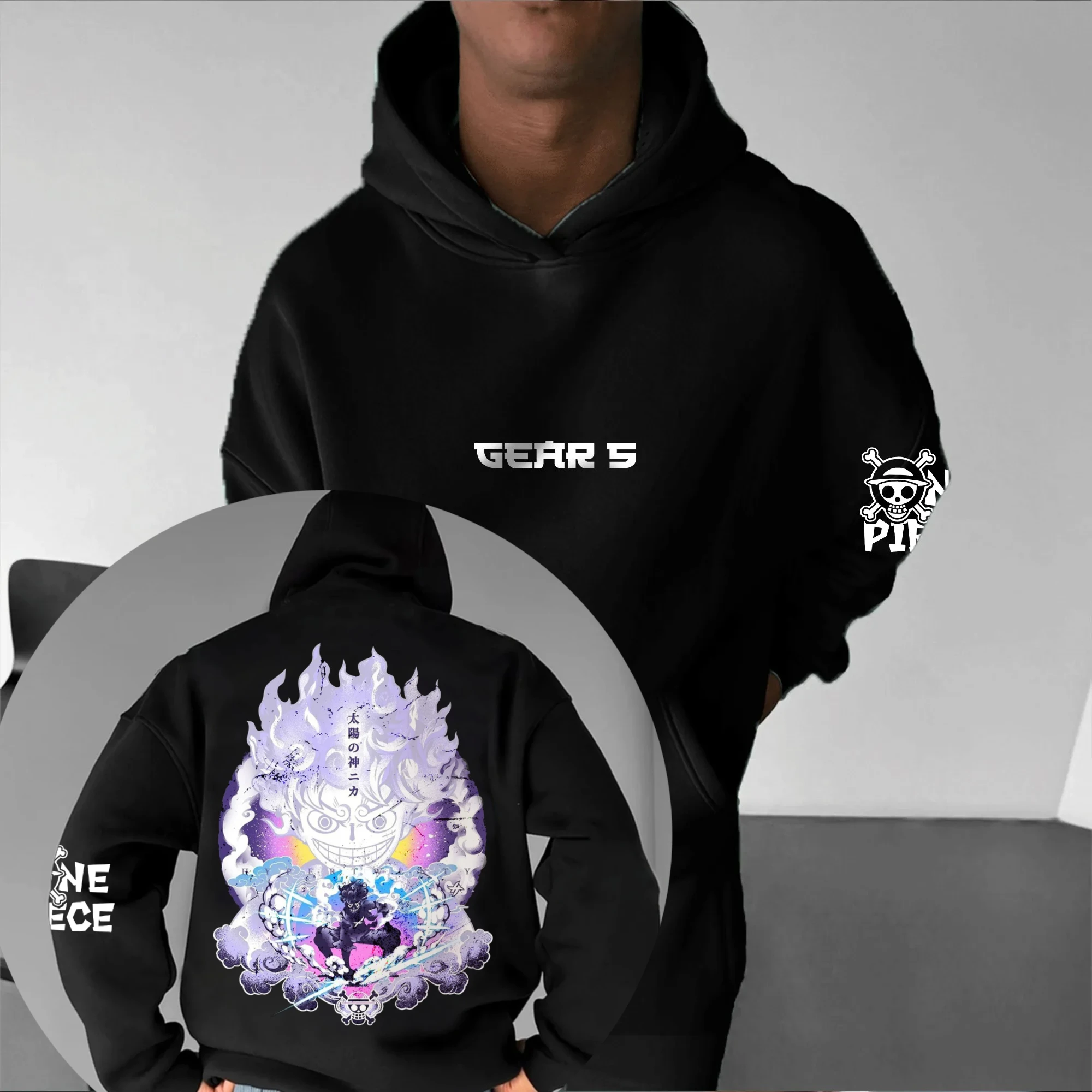 

ONE PIECE Autumn and Winter Japanese Hot Blood Animation Classic Character Hoodie Men's and Women's Casual and Comfortable TOP