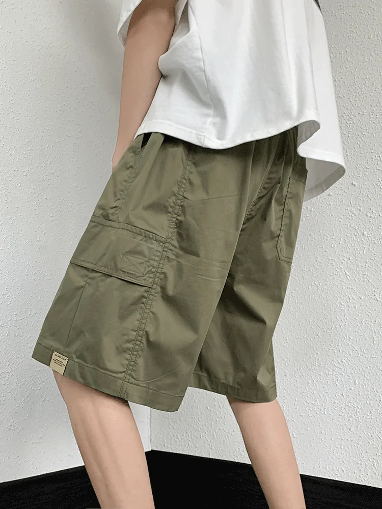 

Men's Ice Silk Work Pants orts Functional Sle Summer Thin Loose Casual Military een Trendy Five-Quarter Pants