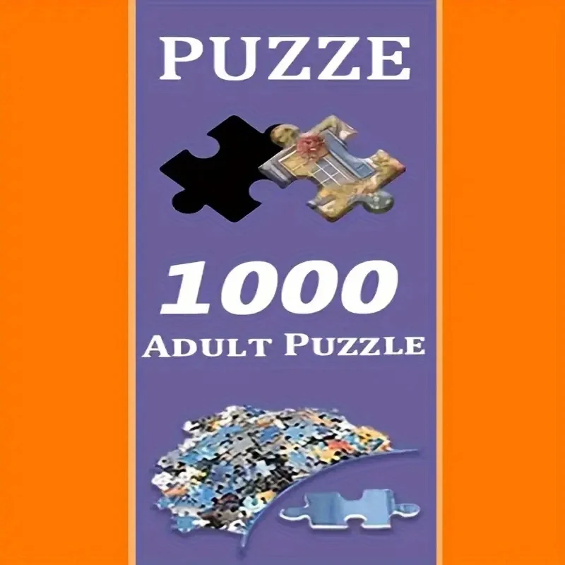 1000ピース ハートツリー ジグソーパズル - 特大 70x50cm (27.56x19.187インチ) ハート型の葉を持つDIYパズル、鮮やかな色 - C