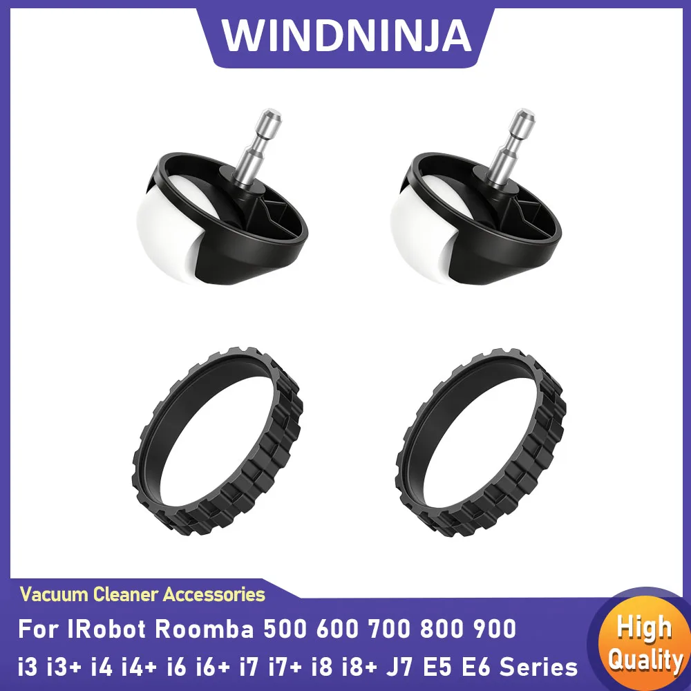 Caster Front Wheel Tires Skin for IRobot Roomba 500 600 700 800 900 I3 I4 I6 I7 I8 J7 E5 E6 Series Robot Vacuum Accessories Part