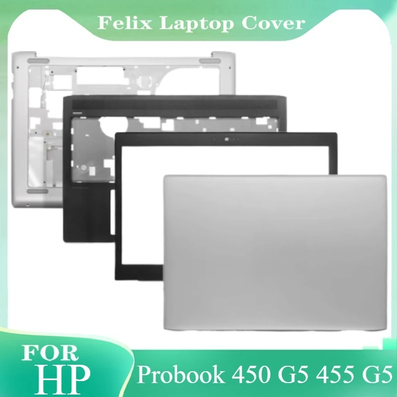 

НОВЫЙ верхний чехол для ноутбука, задняя крышка с ЖК-дисплеем, передняя панель, упор для рук, нижняя крышка жесткого диска, крышка памяти, серебристая для экрана HP Probook 450 G5 455 G5