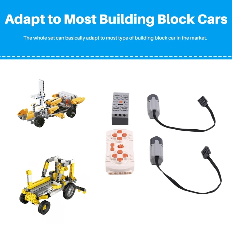 L81A 2025-Power Function Motor App Remote Control Programming 2 Meduim Moter Set DIY Building Block For Children