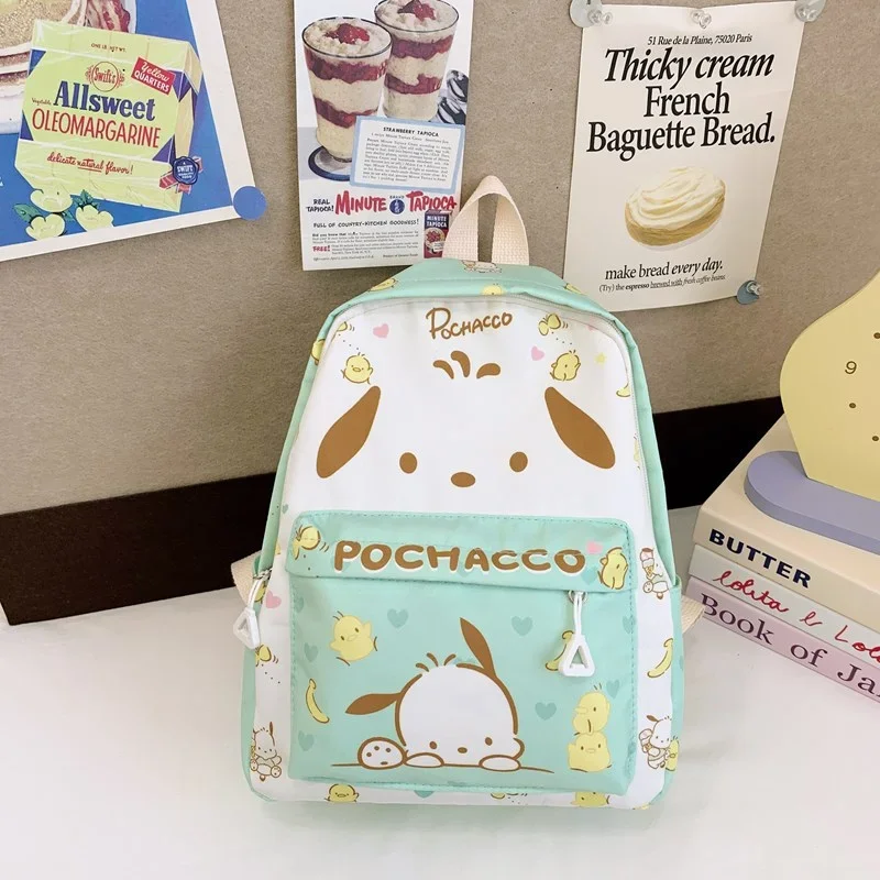 Nova mochila infantil fofa e doce da Sanrio Hello Kitty Melody cartoon I mochila casual leve e simples