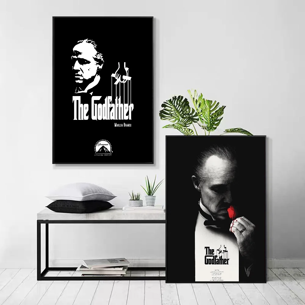 The Godfather Self-adhesive Classic Anime Poster Waterproof Paper Sticker Coffee House Bar Room Wall Decor