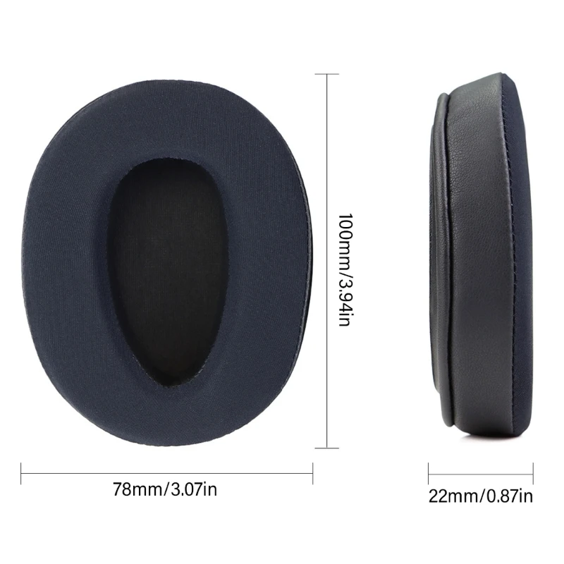 แผ่นรองหูผ้าไหมน้ำแข็งปรับปรุงการแยกเสียงสำหรับชุดหูฟัง780 ZX770 WHCH700N โซนี่ที่อุดหูแผ่นรองหูแยกเสียงรบกวนที่สะดวกสบาย