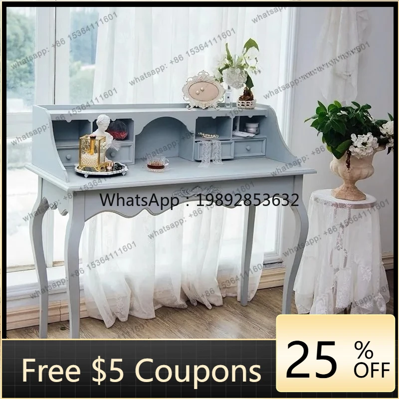

W2 French high-end custom simple makeup table American light luxury advanced dressing table modern bedroom furniture