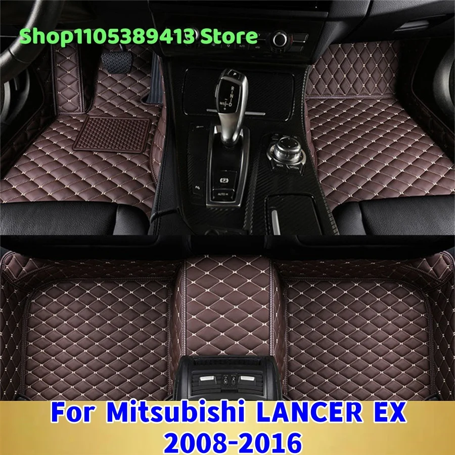 

Коврики для автомобиля из кожи, изготовленные на заказ, для Mitsubishi LANCER EX 2010-2016, аксессуары для автомобиля