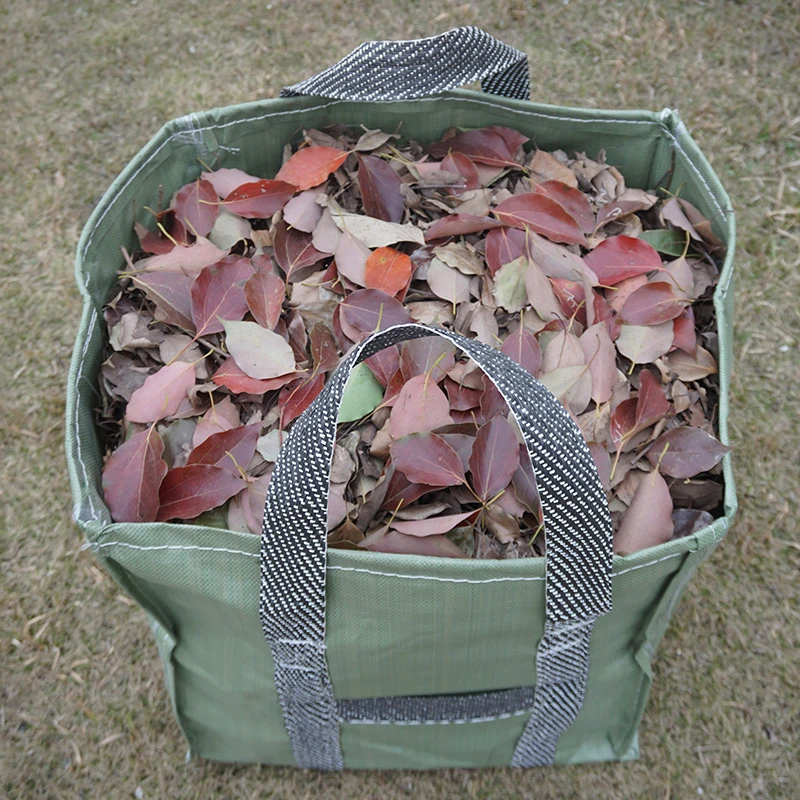 Moisture-Proof Garden Storage Bag Large Capacity PP Garden Garbage Bag Collection Fallen Leaves Basket Foldable Lawn Organizer